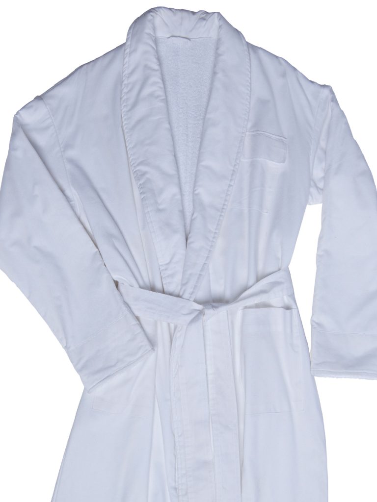 White Percale/ White Towelling