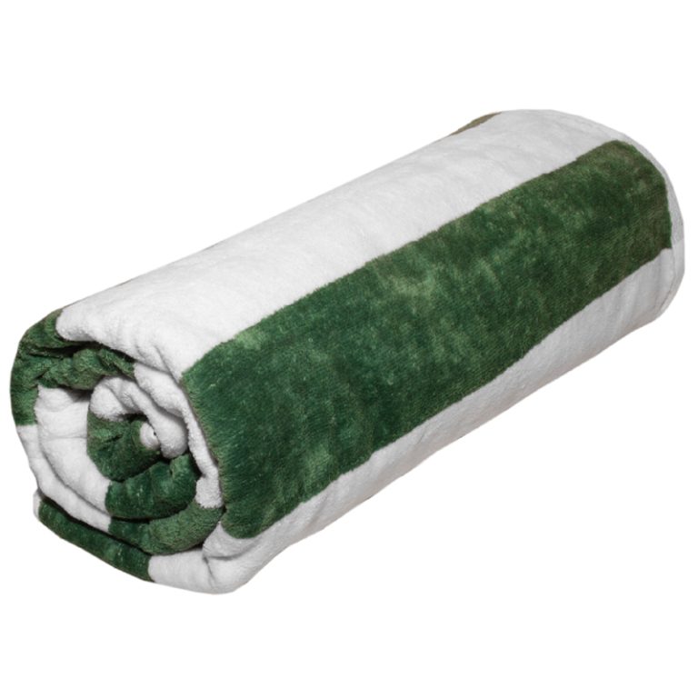04b-Velour-Striped_Jacquard-Pool-Towel-Fern-Green