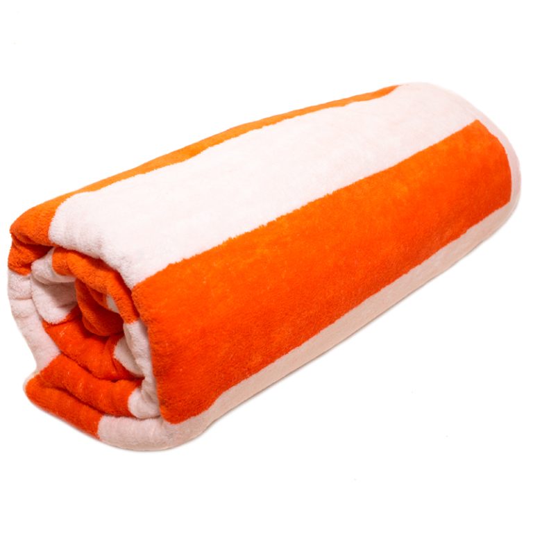 08b-Velour-Striped_Jacquard-Pool-Towel-Orange-White