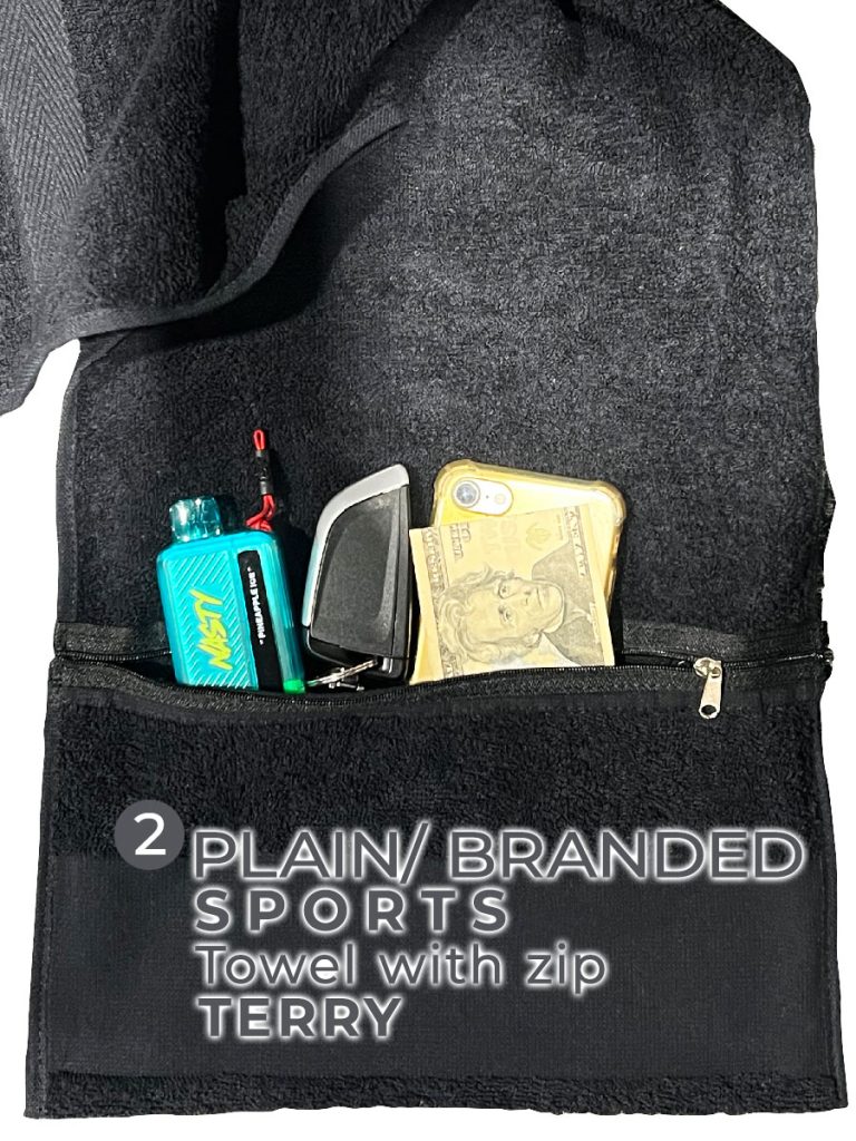 Sports Towel With Zip