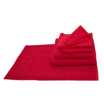 Terry Lustre Towels in red